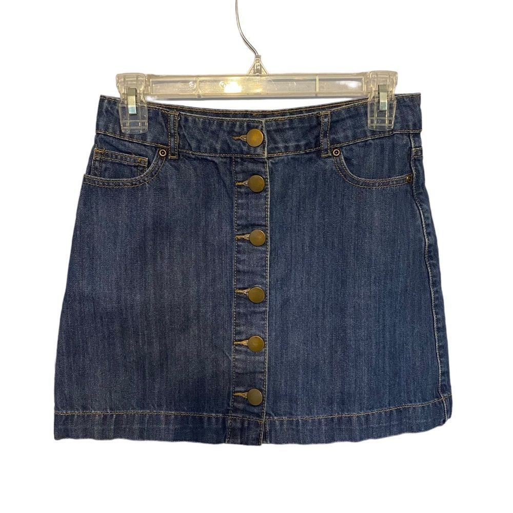 Forever 21 Button Down Denim Mini Skirt,‎ size Small